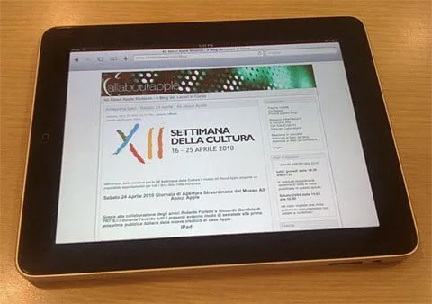 Anteprima iPad – Sabato 24 Aprile 2010